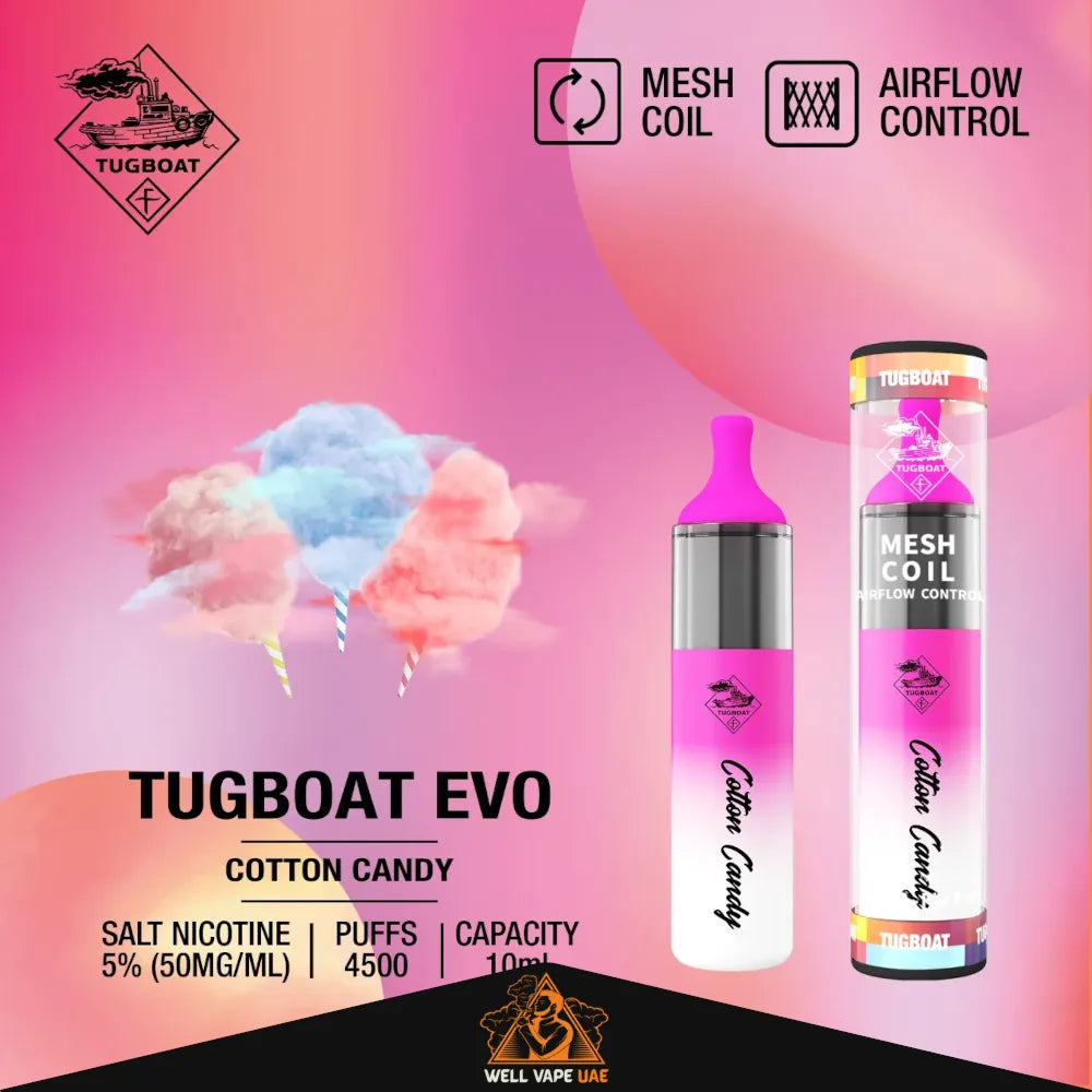 Tugboat EVO 4500 Puffs Cotton Candy