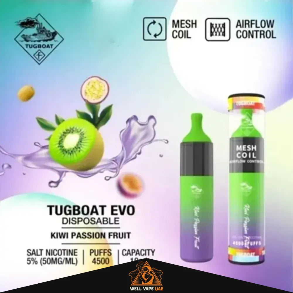 Tugboat EVO 4500 Puffs Kiwi Passion Fruit