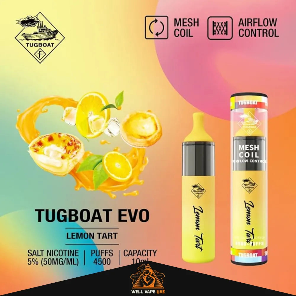 Tugboat EVO 4500 Puffs Lemon Tart