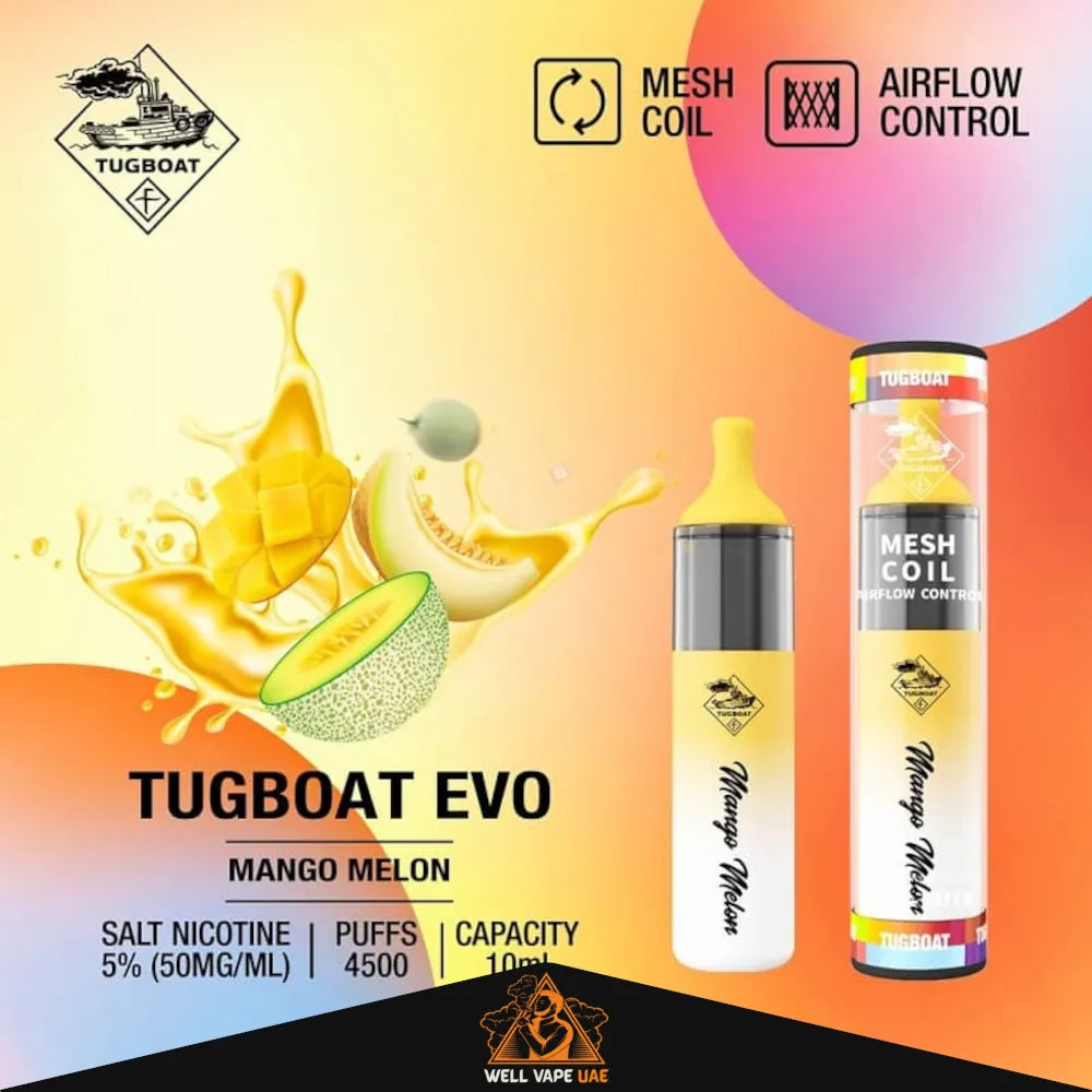 Tugboat EVO 4500 Puffs Mango Melon