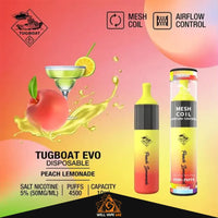 Tugboat EVO 4500 Puffs Peach Lemonade