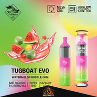 Tugboat EVO 4500 Puffs Watermelon Bubble Gum