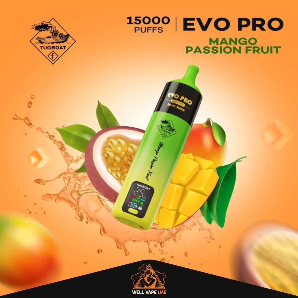 Tugboat Evo Pro 15000 Puffs Mango Passion Fruit