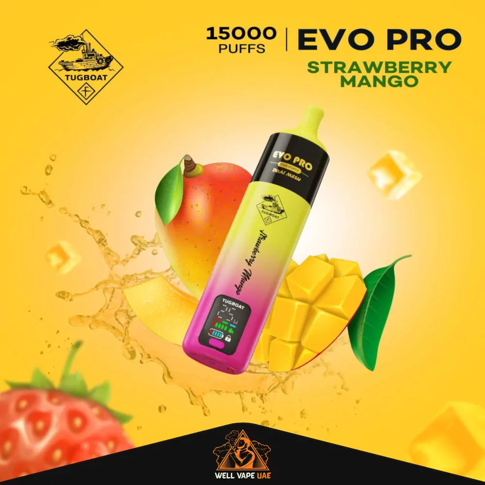 Tugboat Evo Pro 15000 Puffs Strawberry Mango