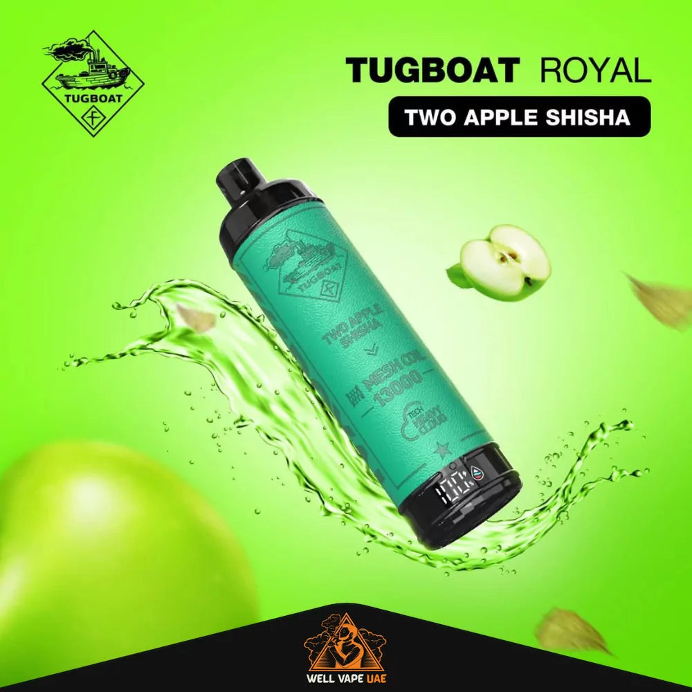 Tugboat Royal 13000 Puffs Two Apple Shisha