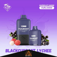 Tugboat Super Kit 24000 Puffs Blackcurrant Lychee