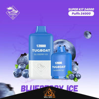 Tugboat Super Kit 24000 Puffs Blueberry Ice