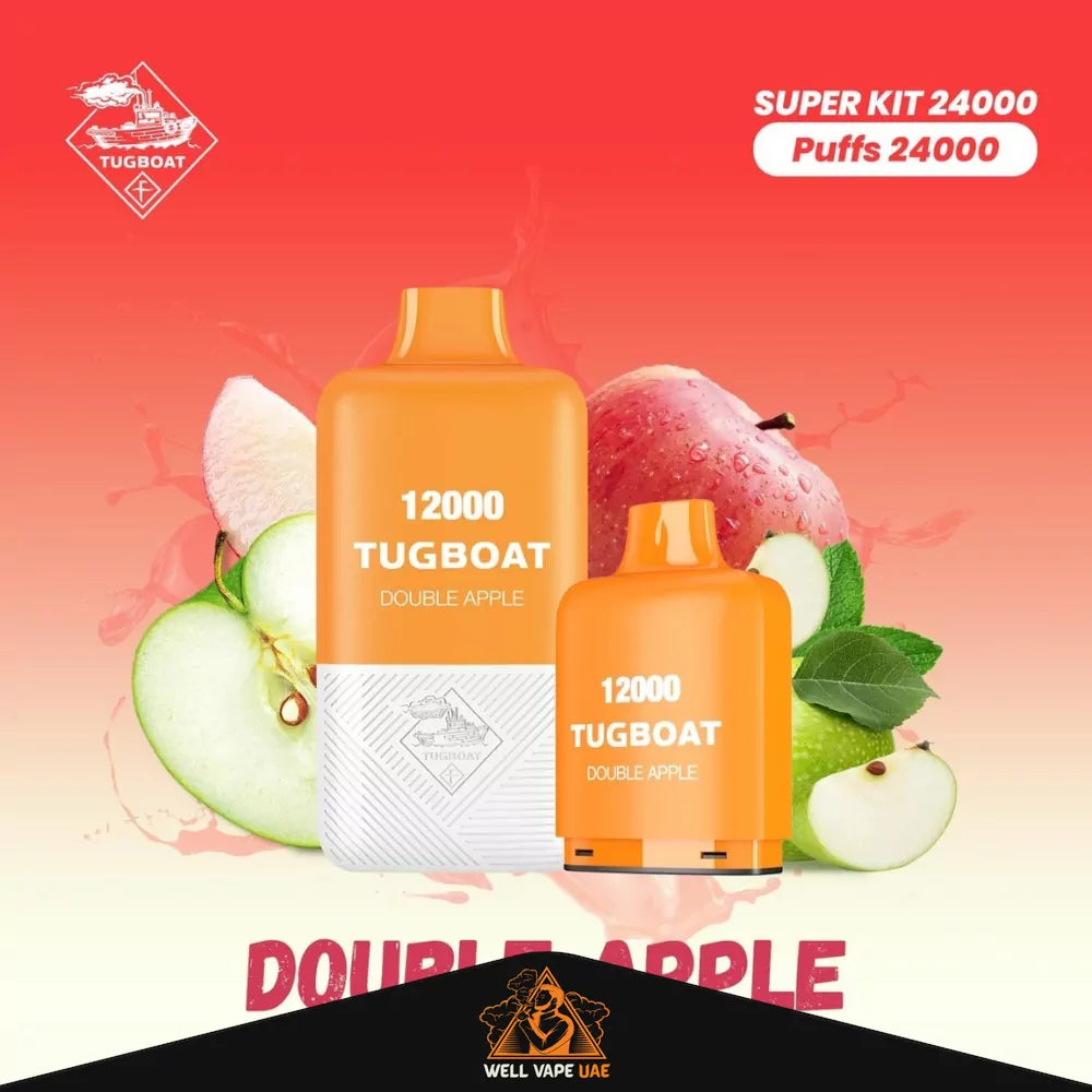 Tugboat Super Kit 24000 Puffs Double Apple