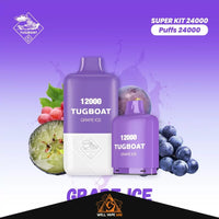 Tugboat Super Kit 24000 Puffs Grape Ice