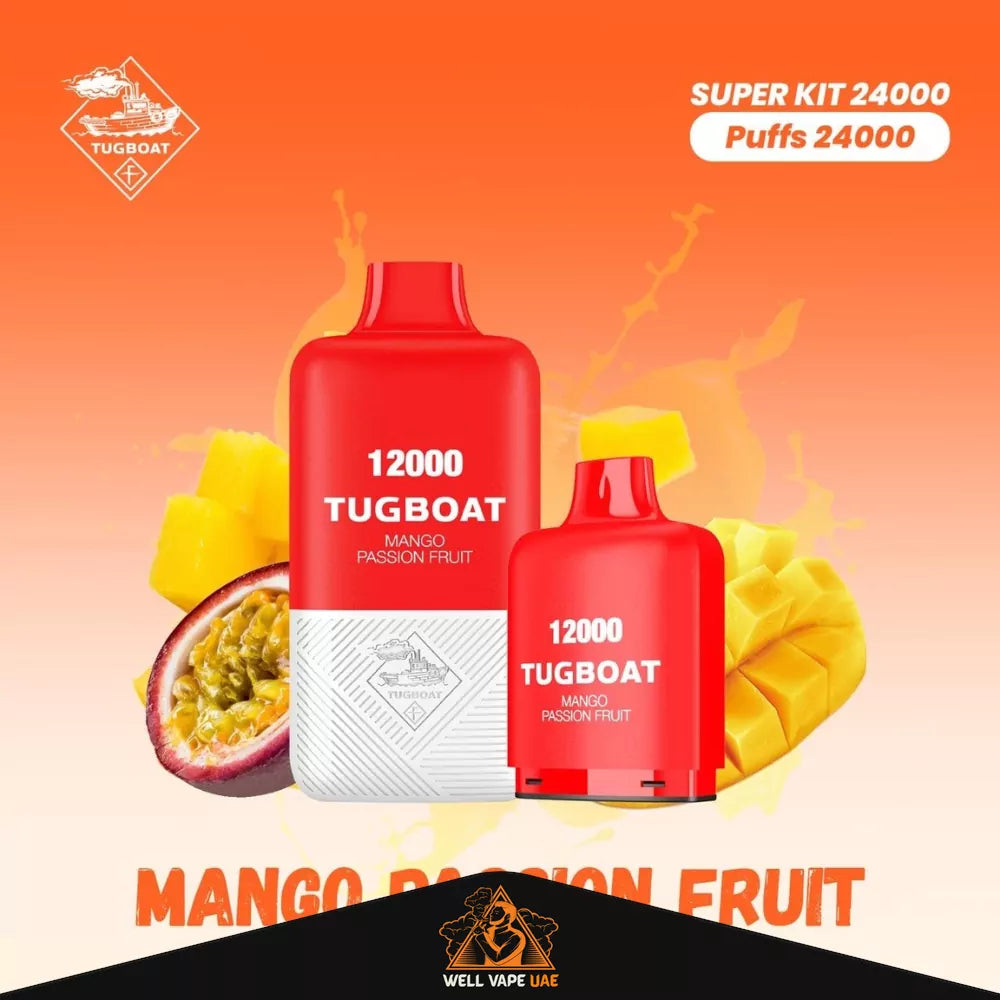 Tugboat Super Kit 24000 Puffs Mango Passion Fruit