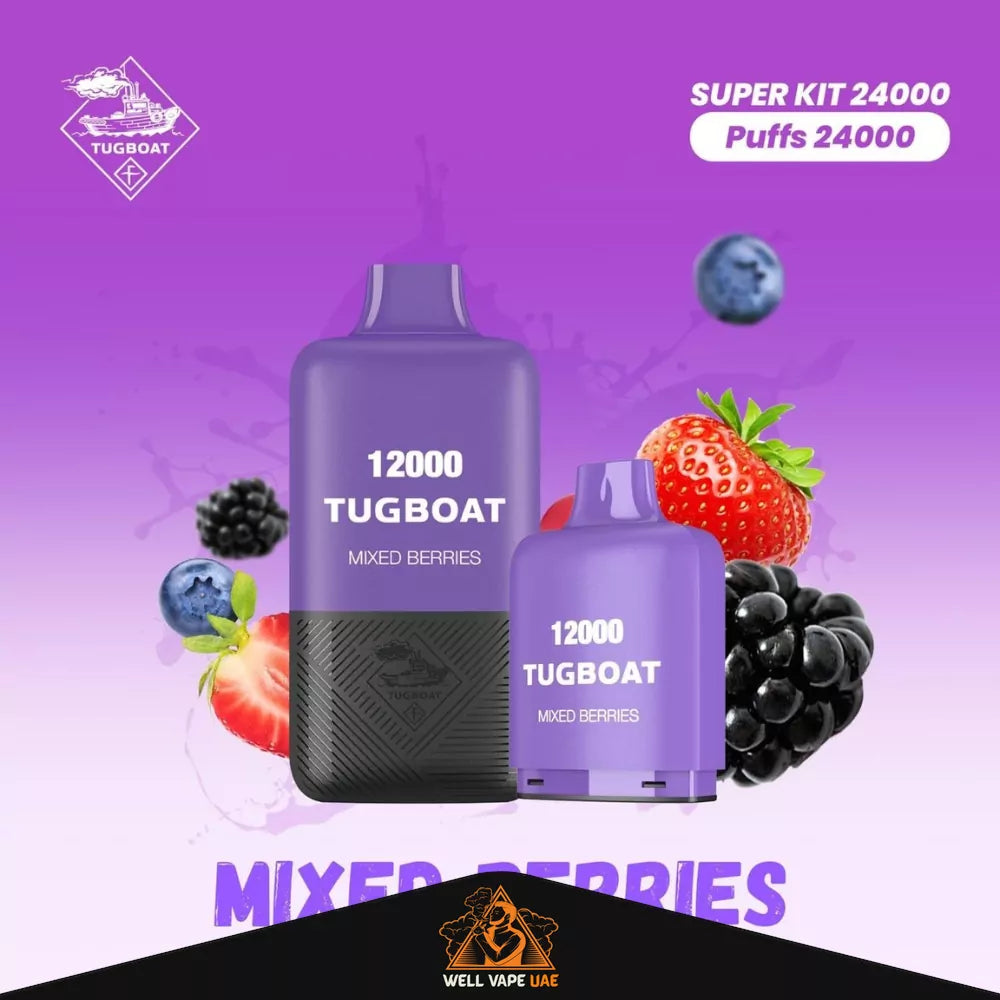 Tugboat Super Kit 24000 Puffs Mixed Berries