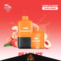 Tugboat Super Kit 24000 Puffs Peach Ice