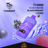Tugboat T12000 Disposable Vape Blackcurrant Lychee