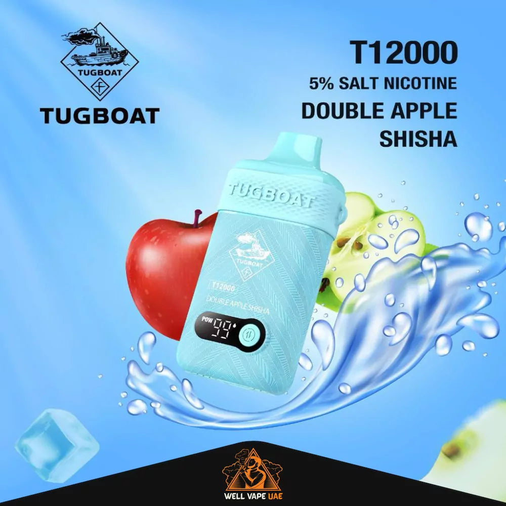 Tugboat T12000 Disposable Vape Double Apple Shisha