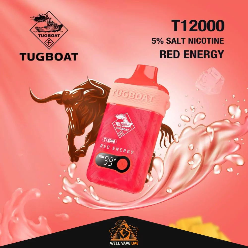 Tugboat T12000 Disposable Vape Red Energy