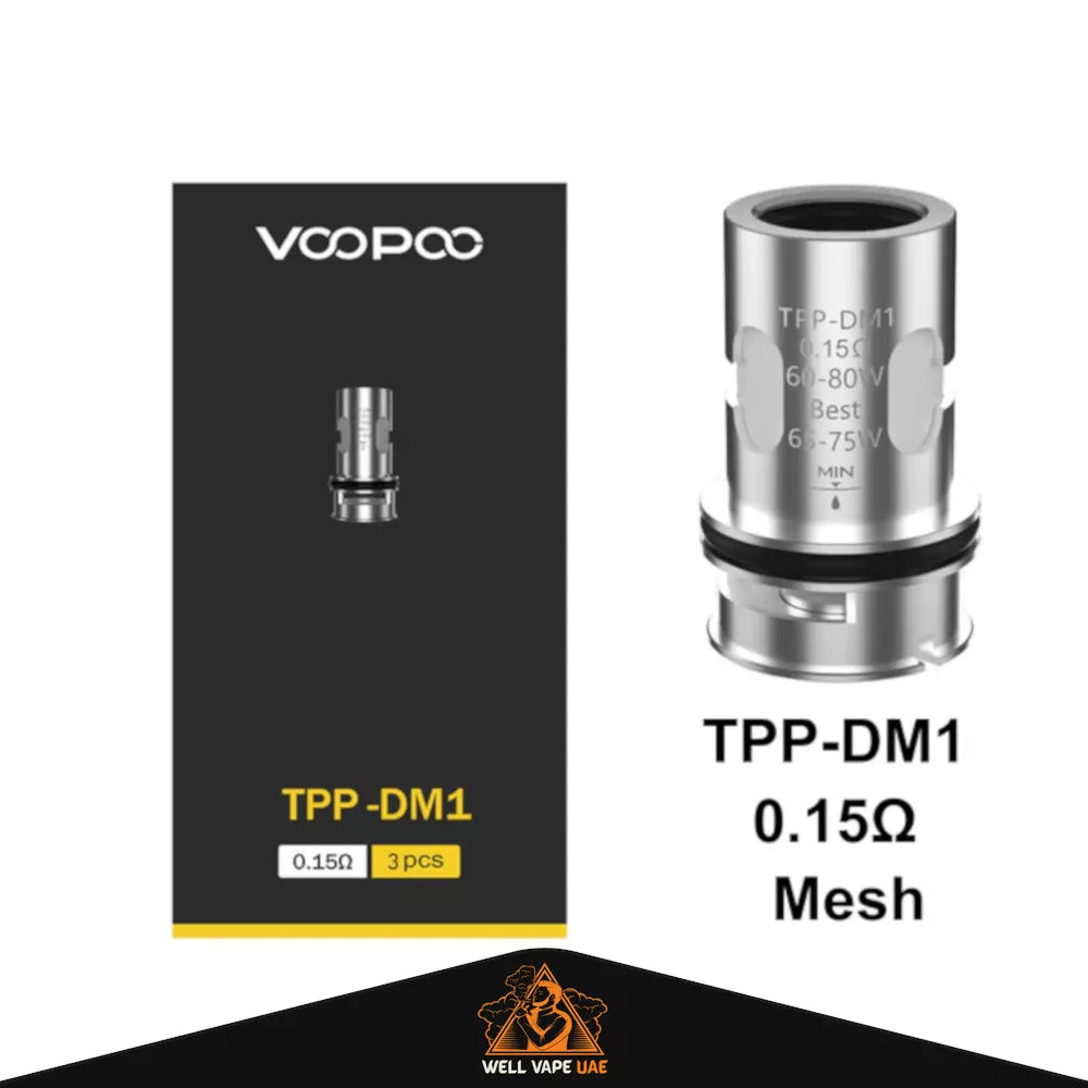 VOOPOO TTP Replacement Coils (3Pcs) 0.15ohm TPP-DM1 Coils (60-80W)