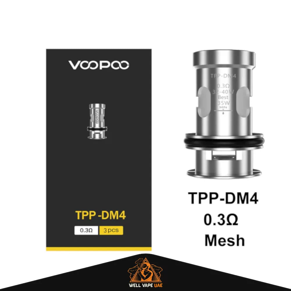 VOOPOO TTP Replacement Coils (3Pcs) 0.3ohm TPP-DM4 Coils (32-40W)