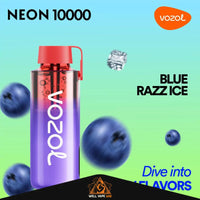 VOZOL Neon 10000 Puffs Blue Razz Ice
