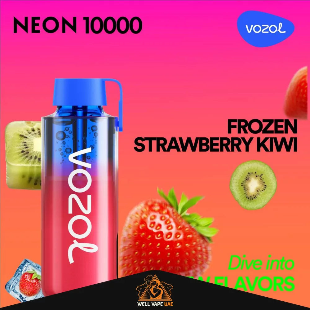 VOZOL Neon 10000 Puffs Frozen Strawberry Kiwi