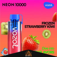 VOZOL Neon 10000 Puffs Frozen Strawberry Kiwi