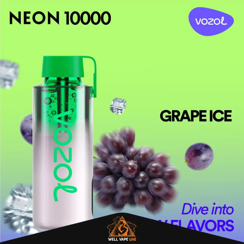 VOZOL Neon 10000 Puffs Grape Ice