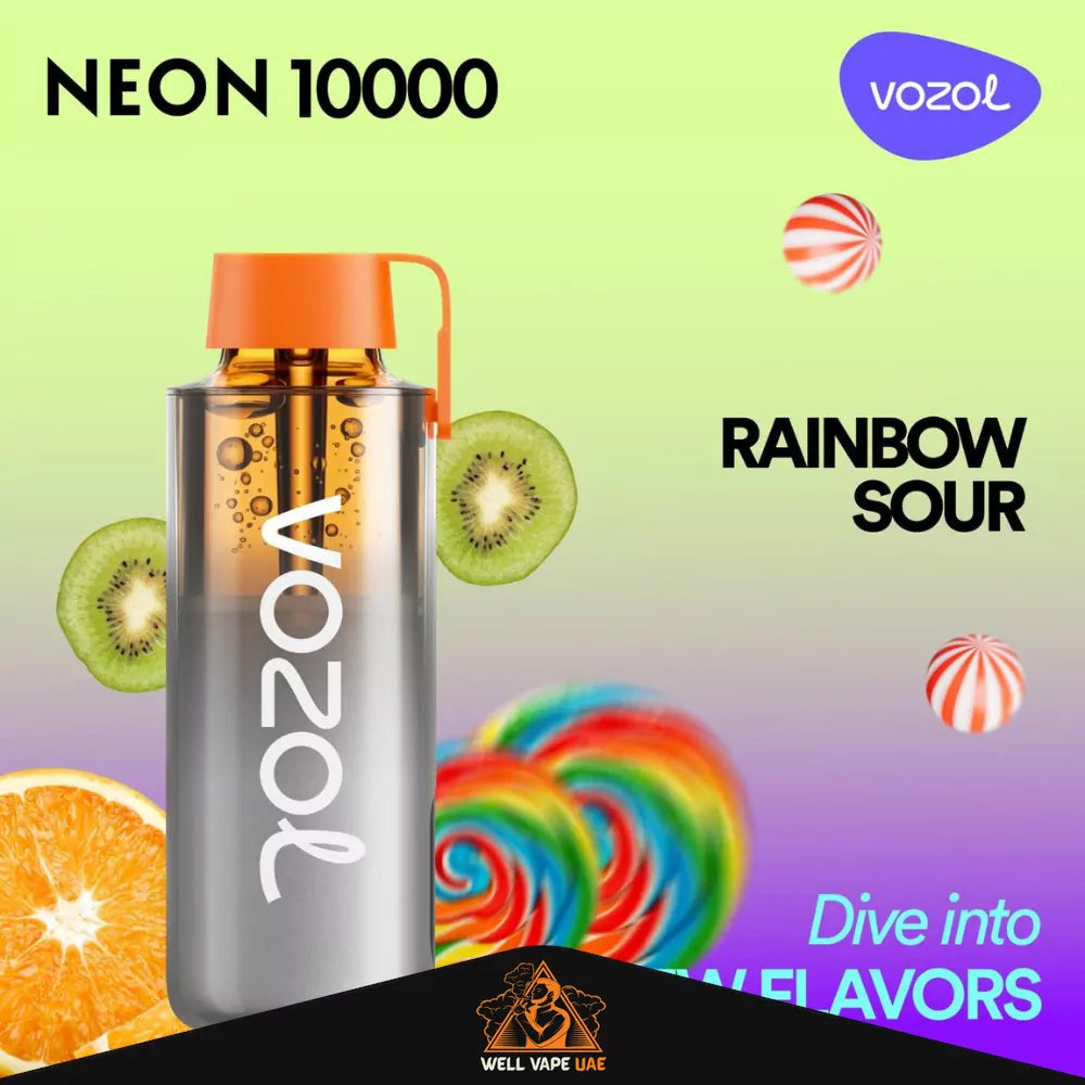 VOZOL Neon 10000 Puffs Rainbow Sour
