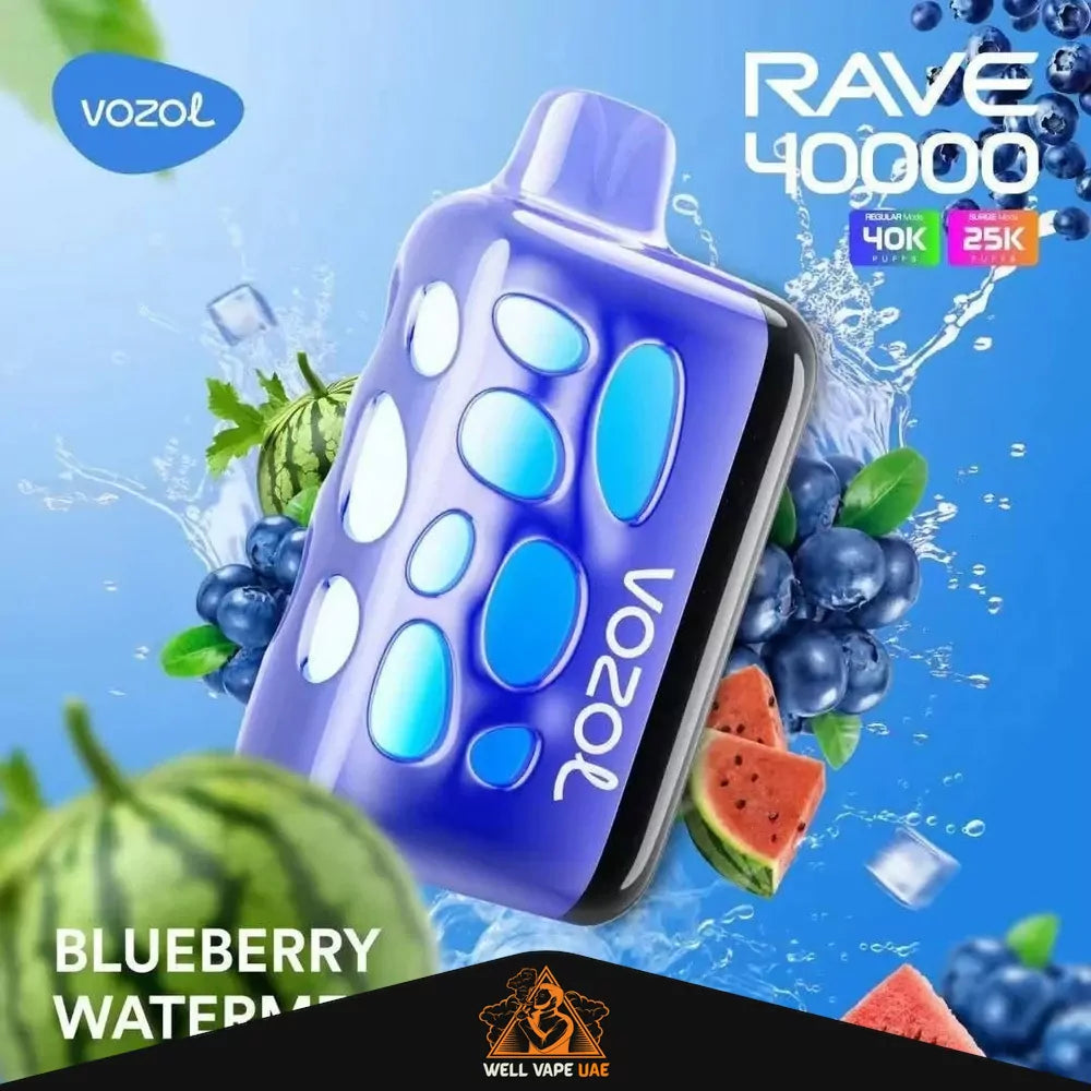 VOZOL Rave 40000 Puffs Blueberry Watermelon