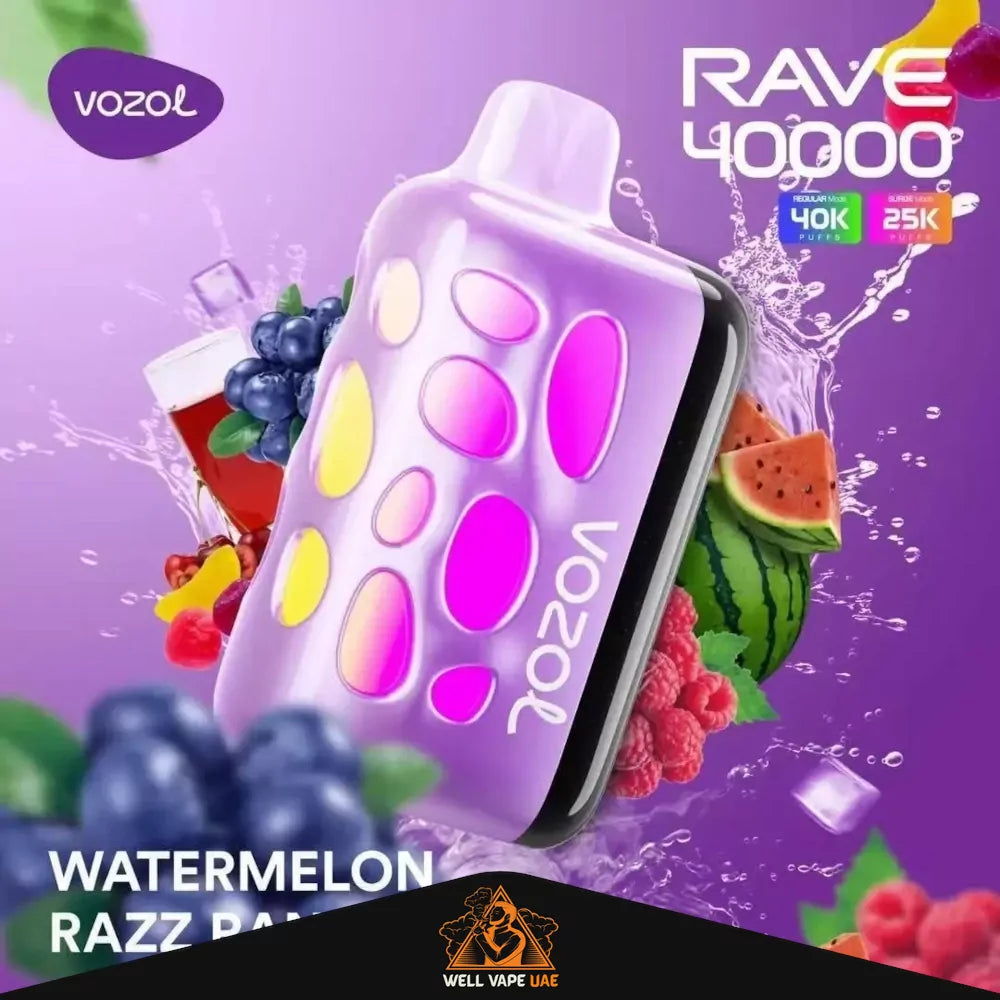 VOZOL Rave 40000 Puffs Watermelon Razz Rancher