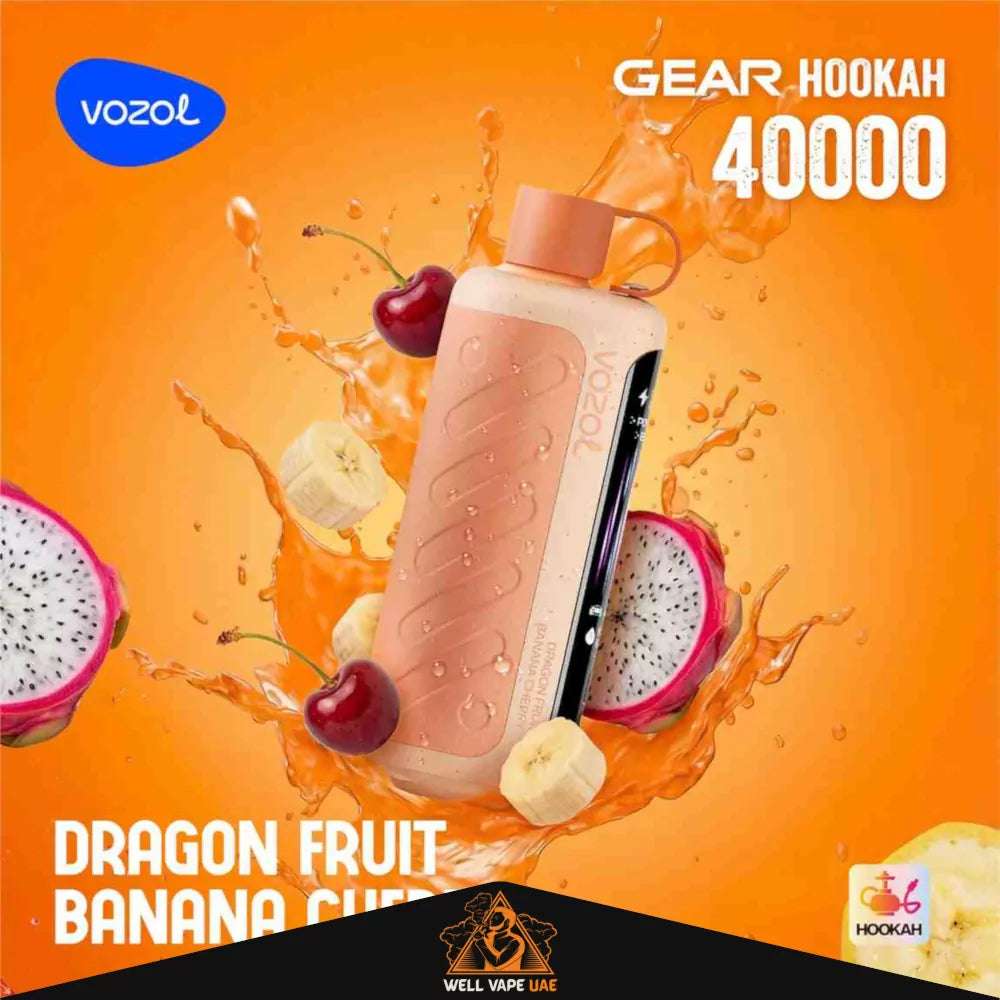 Vozol Gear Hookah 40000 Puffs Disposable Vape Dragon Fruit Banana Cherry