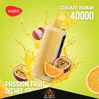 Vozol Gear Hookah 40000 Puffs Disposable Vape Passion Fruit Lychee Orange