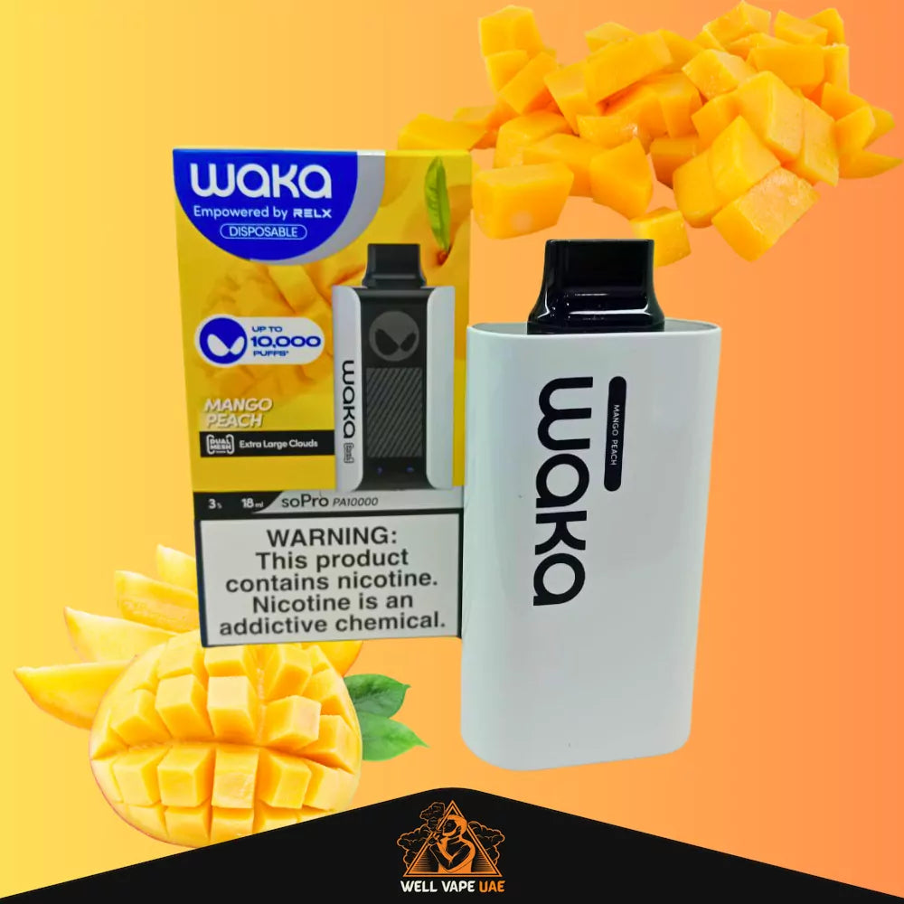 WAKA soPro 10000 Puffs 30 mg Mango Peach