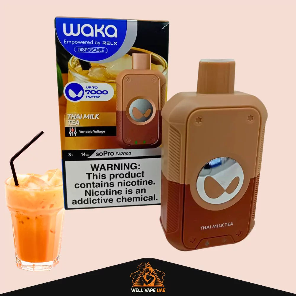 WAKA soPro 7000 Puffs Thai Milk Tea