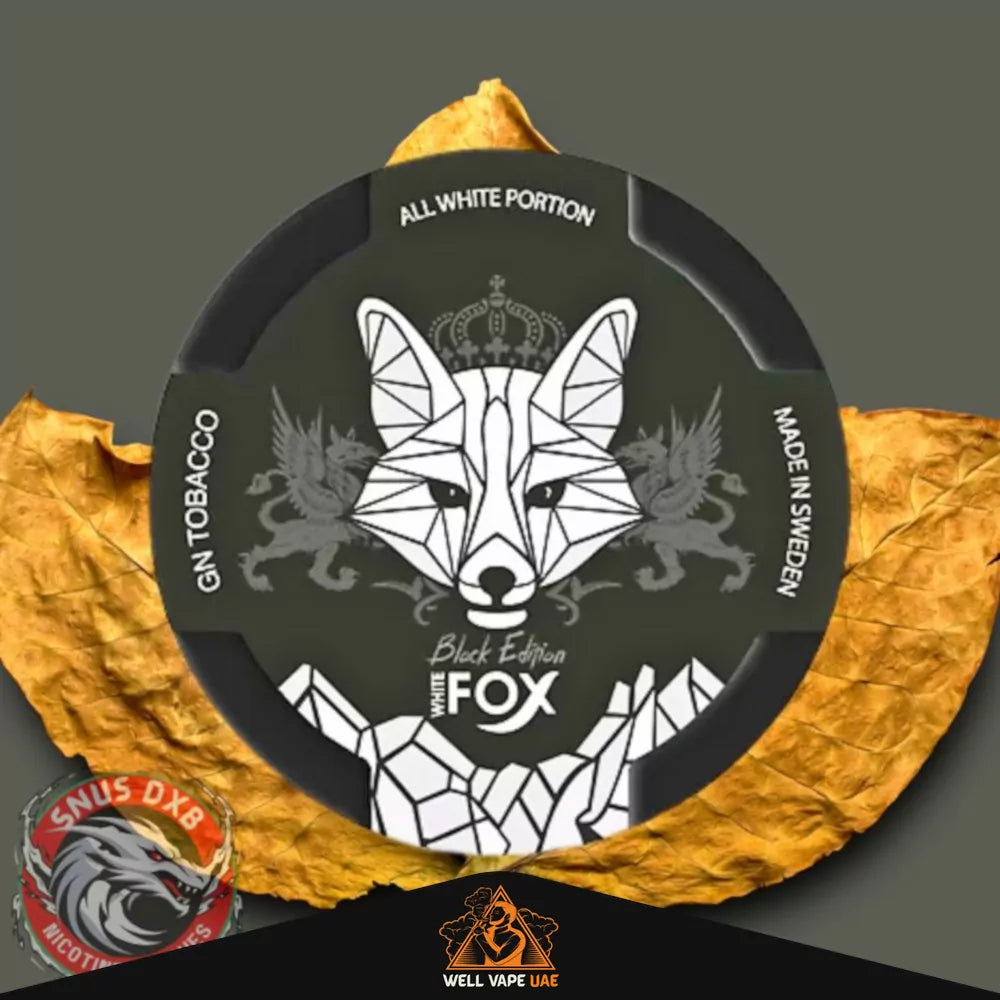 White Fox Nicotine Pouches Black Slim All White 30 mg