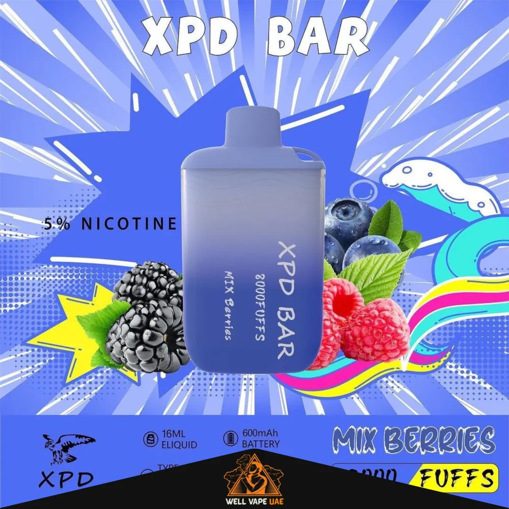 XPD Bar 8000 Puffs Mix Berries