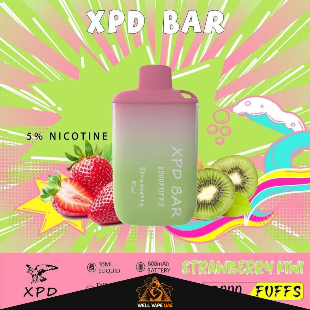 XPD Bar 8000 Puffs Strawberry Kiwi