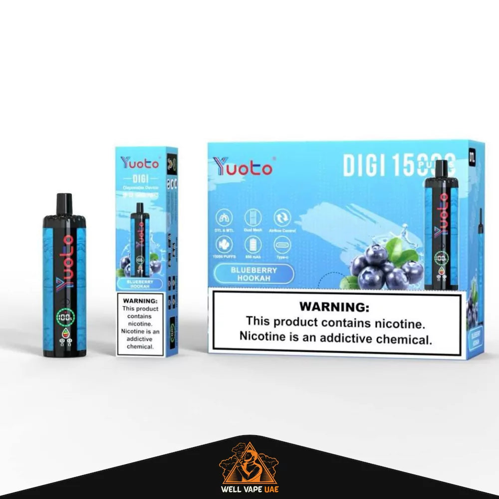 Yuoto Digi 15000 Puffs Blueberry Hookah