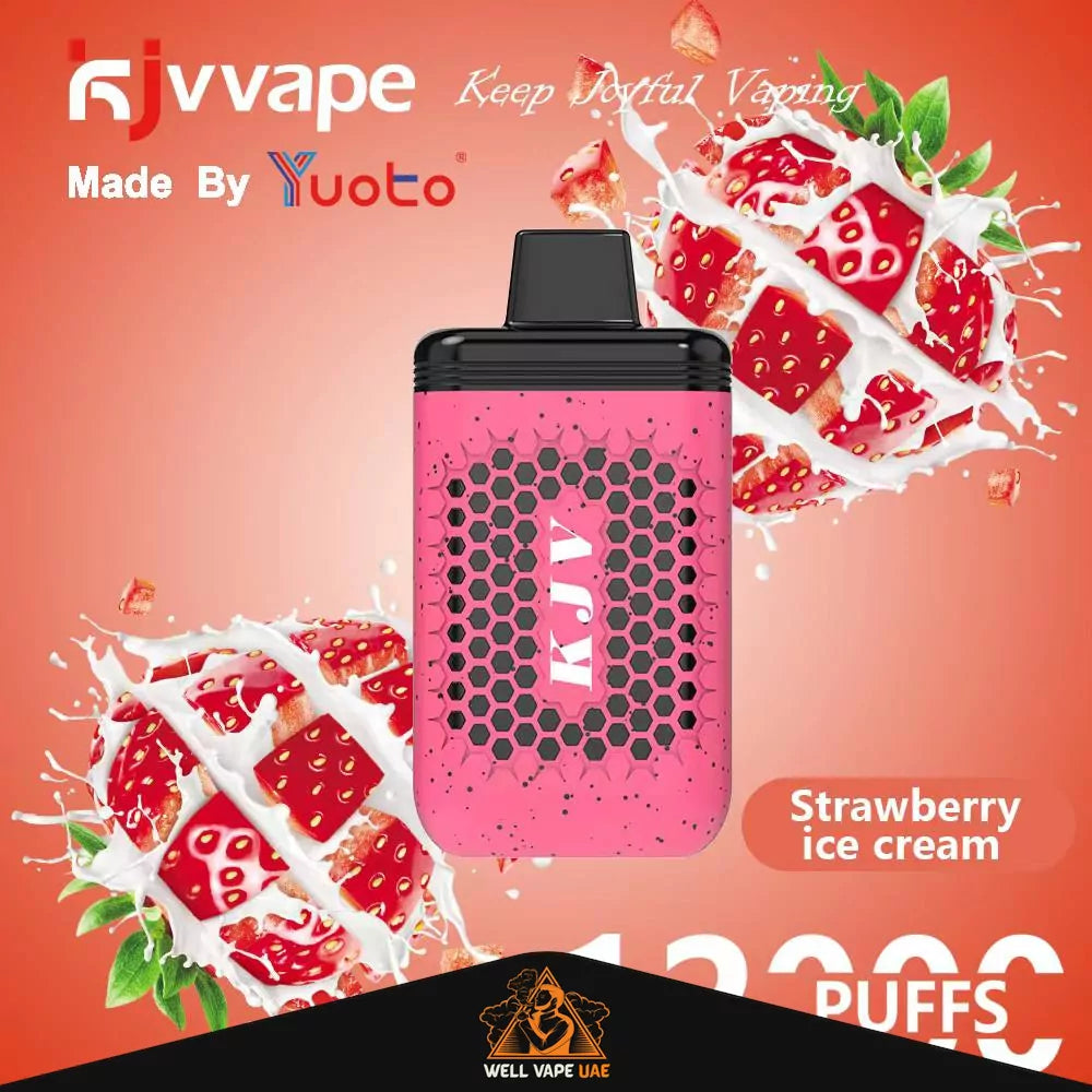 Yuoto KJV 12000 Puffs Strawberry Ice Cream
